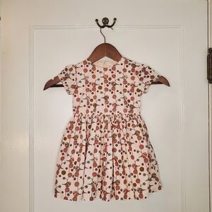 Mamas & Papas Cotton Dress – Size 18 months to 2 Years– Blush Pink, Bird Pattern